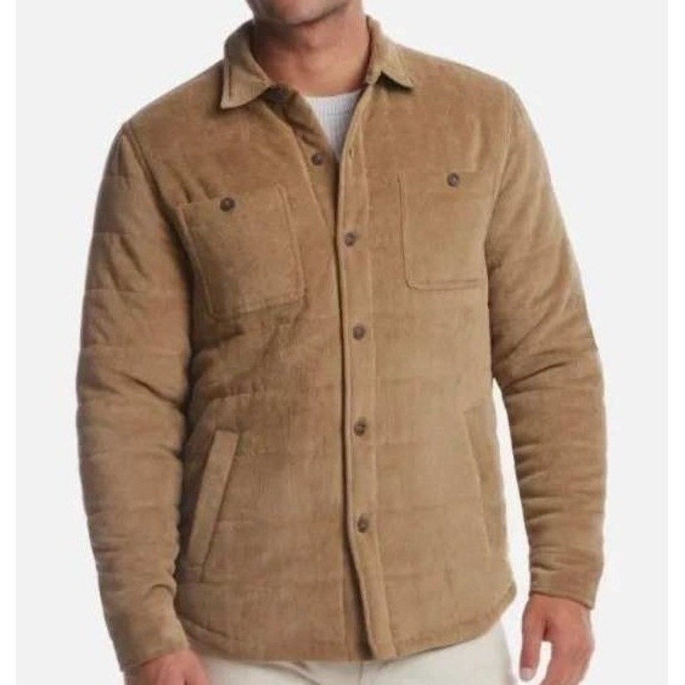Weatherproof Vintage Mens Corduroy Quilted Jacket Kangaroo Brown XXL F2470586ME